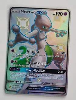 Pokemon TCG Mewtwo GX SV59/SV94 Hidden Fates Shiny Vault Holo LP - Image 1