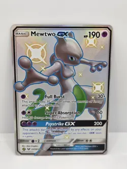 Mewtwo GX SV59/SV94 Shiny Vault Holo Full Art Pokemon TCG Hidden Fates - Image 1