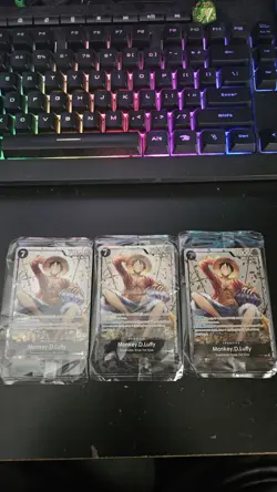 One Piece TCG Monkey D. Luffy P-075 Tin Promo Cards - Image 1