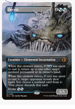 MTG ECL-0293 Deceit (Borderless) - Lorwyn Eclipsed Mythic Rare - Image 1