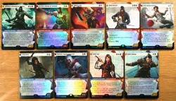 Set of 9 FOIL Assassin's Creed Uncommon Legendary Showcase *NM* Magic Group MTG - Image 1