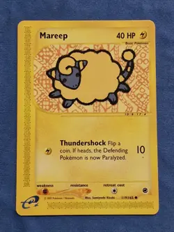 LP Mareep 119/165 Expedition common 2002 Pokemon Card - Image 1