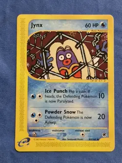 MP Jynx 83/165 Expedition Uncommon 2002 Pokemon Card - Image 1