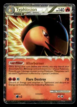 Typhlosion Prime 110/123 Holo Rare HeartGold SoulSilver Pokemon Card - Image 1