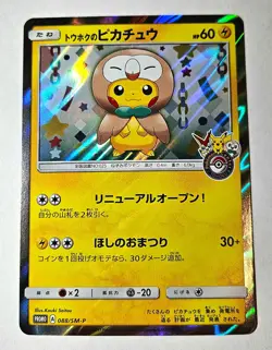 Pokemon Karte Tohoku Rowlet Poncho Pikachu Holo Karte 088/SM-P | JP Sun & Moon - Image 1