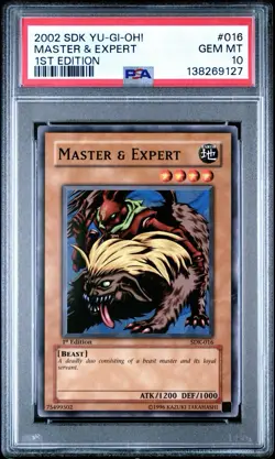 Yu-Gi-Oh! Master & Expert SDK-016 1st ED 2002 PSA 10 GEM - Image 1