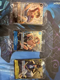 One Piece Tin Set Vol 2 Luffy P075 Sabo P073 Ace P074 Promos Sealed English - Image 1