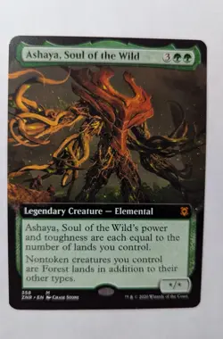 1x ASHAYA SOUL OF THE WILD EXTENDED NM - ZNR MTG Magic Mythic x1 - Image 1