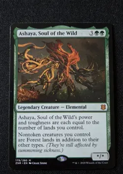 MTG - Ashaya, Soul of the Wild - Zendikar Rising - Near Mint Mythic 179 Non Foil - Image 1