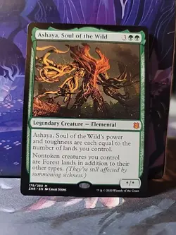 MTG Ashaya, Soul of the Wild Zendikar Rising 179/280 Regular Mythic - Image 1