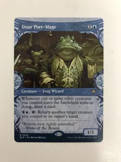Dour Port-Mage Showcase MTG Magic the Gathering Card NM Near Mint BLB - Image 1