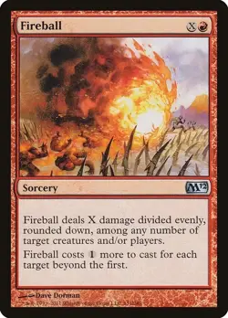 FIREBALL X 4 N/M- MAGIC 2012 MAGIC THE GATHERING - Image 1