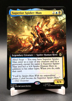 Superior Spider-Man Magic The Gathering Marvel's Spider-Man Rare Ext Art #275 - Image 1