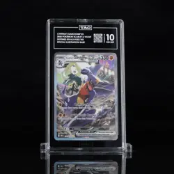 2025 Pokemon Destined Rivals 232/182 Cynthia's Garchomp EX SIR TAG 10 (967) - Image 1