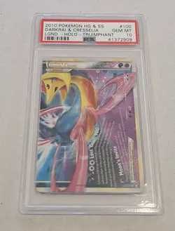 Pokemon PSA 10 Darkrai & Cresselia Legend 100/102 Triumphant Holo Rare - Image 3