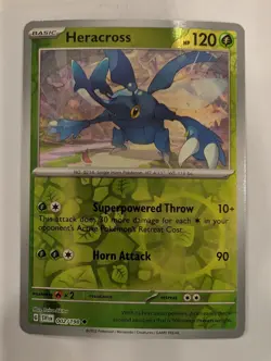Heracross 002/198 Scarlet & Violet Base Set Pokemon Reverse Holo Foil Nice! - Image 1