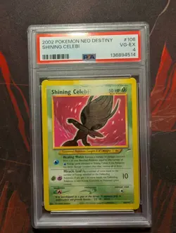 2002 POKEMON NEO DESTINY #106 SHINING CELEBI PSA 4 - Image 1