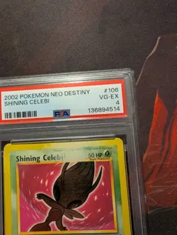 2002 POKEMON NEO DESTINY #106 SHINING CELEBI PSA 4 - Image 3