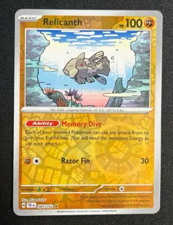 Relicanth 084/162 Reverse Holo Temporal Forces Pokemon TCG - Image 1