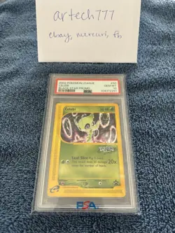 Pokemon Celebi 50/53 Wotc Promo Pokemon League 2002 PSA 10 - Image 1