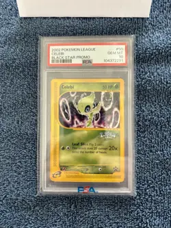 Pokemon Celebi 50/53 Wotc Promo Pokemon League 2002 PSA 10 - Image 2