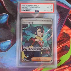 Pokemon Grimsley's One Move 105/080 M2 Inferno X Super Rare Holo 2025 PSA 10 - Image 1