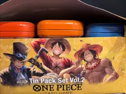 One Piece TCG Tin Pack Set Vol. 2 Set Lot Of 12 TS-02 Display English New - Image 3