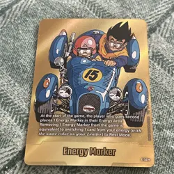 Son Goku E-50 Gold Energy Marker Dragon Ball Manga Booster Card Fusion World - Image 4