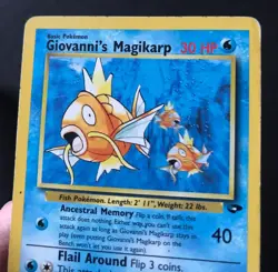 Giovanni’s Magikarp 73/132 Gym Challenge WOTC Wizards Pokemon Card PLAYED - Image 3