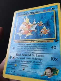Giovanni’s Magikarp 73/132 Gym Challenge WOTC Wizards Pokemon Card PLAYED - Image 5