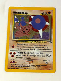 HITMONTOP #3/75 Holo Rare Foil Unlimited 2001 Pokemon LP Neo Discovery Card - Image 1