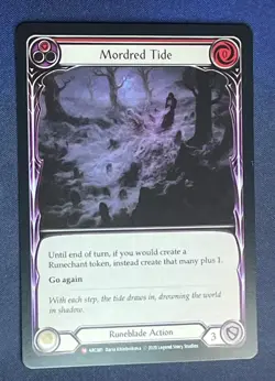 FAB ARC081 Mordred Tide Runeblade Action FOIL Majestic Flesh and Blood - Image 1