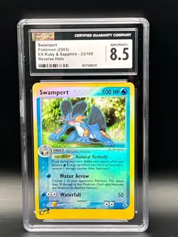 Swampert 2003 EX Ruby & Sapphire 23/109 Reverse Holo Rare- Low Pop-CGC 8.5 NM/M+ - Image 3