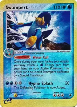 Swampert - 13/109 - Pokemon Ex Ruby & Sapphire Reverse Holo NM-LP - Image 1