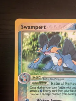 2003 Pokemon TCG Swampert EX Ruby and Sapphire 23/109 Reverse Holo Rare LP - Image 3