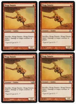 Mogg Fanatic x4 4x Various Sets PLAYSET Red Uncommon Creature MTG SP - NM AZ1 - Image 1