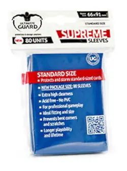 80 Bustine Proteggi Carte Blu Standard Ultimate Guard 66X91mm Magic Mtg - Image 1