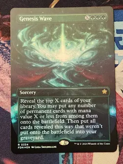 MTG Foundations - Genesis Wave - Borderless FOIL NM - Image 1