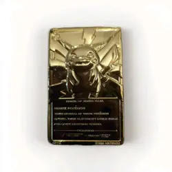 Pokemon 23 karat GoldPlated Trading Card 25 PIKACHU Burger King 1999 collectible - Image 2