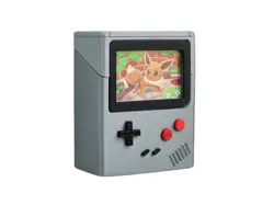 Gameboy Style Pokemon Card Deck Box Case Fits 60 Sleeved TCG Cards Eevee D - Image 1