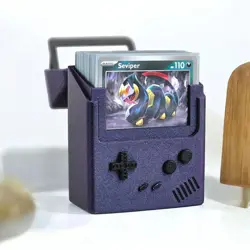 Gameboy Style Pokemon Card Deck Box Case Fits 60 Sleeved TCG Cards Eevee D - Image 2