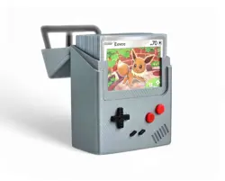 Gameboy Style Pokemon Card Deck Box Case Fits 60 Sleeved TCG Cards Eevee D - Image 4