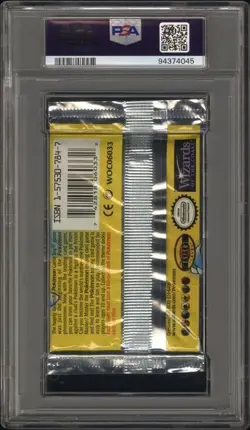 PSA 10 GEM MINT Base Set (Blastoise Art) SEALED Pokemon Booster Pack Thin Font - Image 2