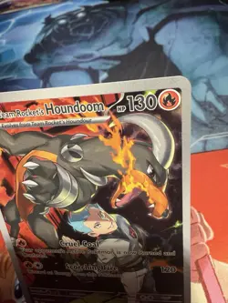 Pokemon TCG Team Rockets Houndoom Illustration Rare Card 191/182 Destined Rivals - Image 3