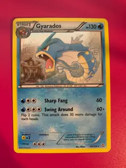 Pokemon Gyarados 24/124 HOLO RARE Cosmic Swirl | LP | Dragons Exalted | 2012 - Image 1