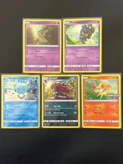 5x Lot Bundle Set Mimikyu Fennekin Stamped Cosmos SM Promos Pokemon Cards ZY9 4 - Image 1