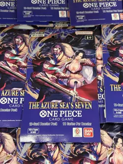 One Piece TCG The Azure Sea’s Seven OP-14 Sleeved Booster Pack Lot Of 25 Sealed - Image 3