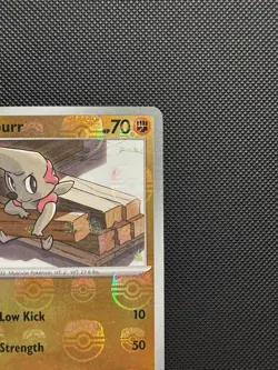 Pokemon TCG Timburr (Master Ball Pattern) 047/086 SV: Black Bolt Holo Near Mint - Image 2