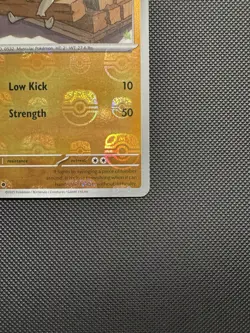 Pokemon TCG Timburr (Master Ball Pattern) 047/086 SV: Black Bolt Holo Near Mint - Image 3