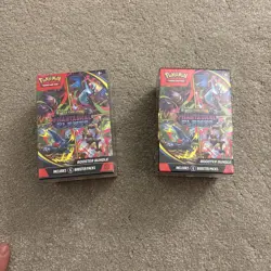 Pokemon TCG Mega Evolution Phantasmal Flames Booster Bundle (6 Packs) In Hand - Image 1